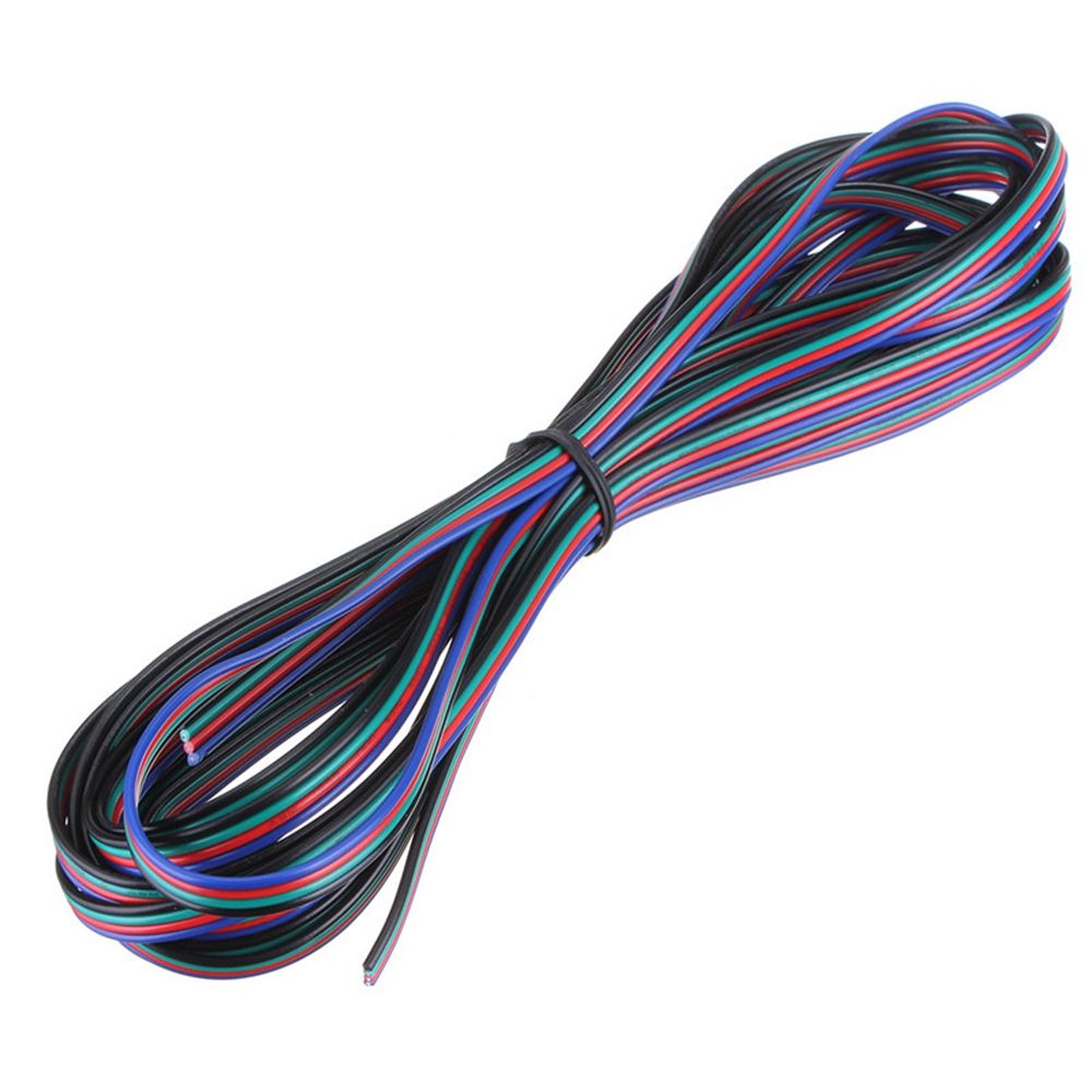 5M-4-Pin-Extension-Wire-Cable--10PCS-4Pin-10mm-No-Weld-Connector-For-3528-5050-RGB-LED-Strip-Light-1598292