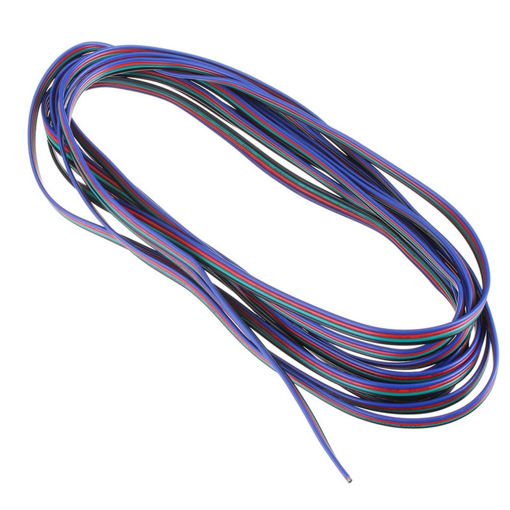 5M-4-Pin-Extension-Wire-Cable--10PCS-4Pin-10mm-No-Weld-Connector-For-3528-5050-RGB-LED-Strip-Light-1598292