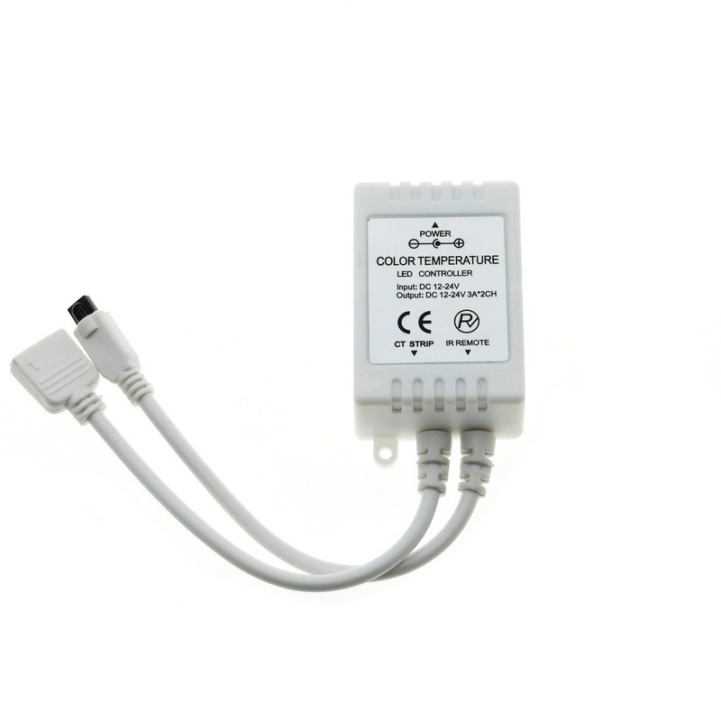 DC12-24V-24-Keys-Remote-ControlIR-Controller-for-Double-Colors-Warm-WhiteWhite-LED-Strip-Light-1250767