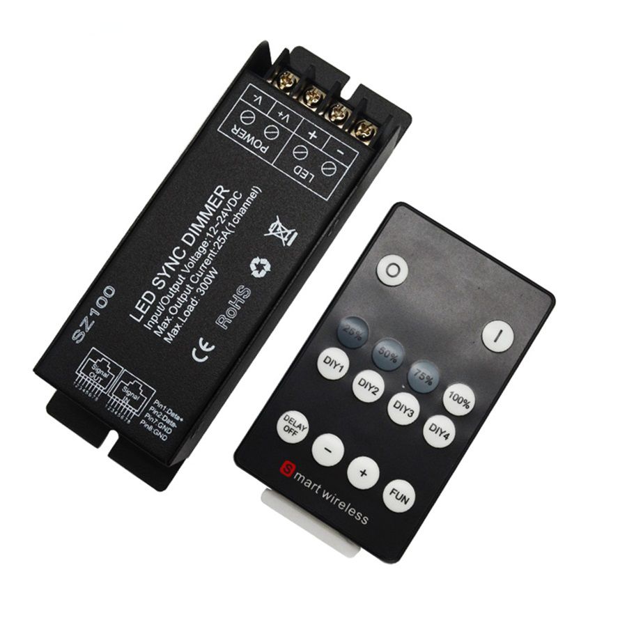 DC12-24V-25A-RF-Wireless-Remote-Controller-LED-Dimmer-for-Single-Color-Strip-Light-1176163
