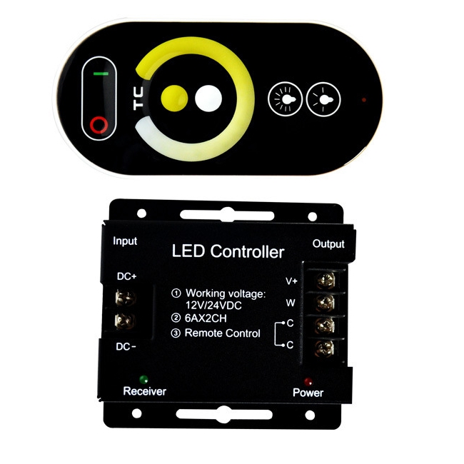 DC12-24V-6A-2CH-LED-RF-Touch-Dimmer-Remote-Controller-for-Single-Color-Strip-Light-1155849