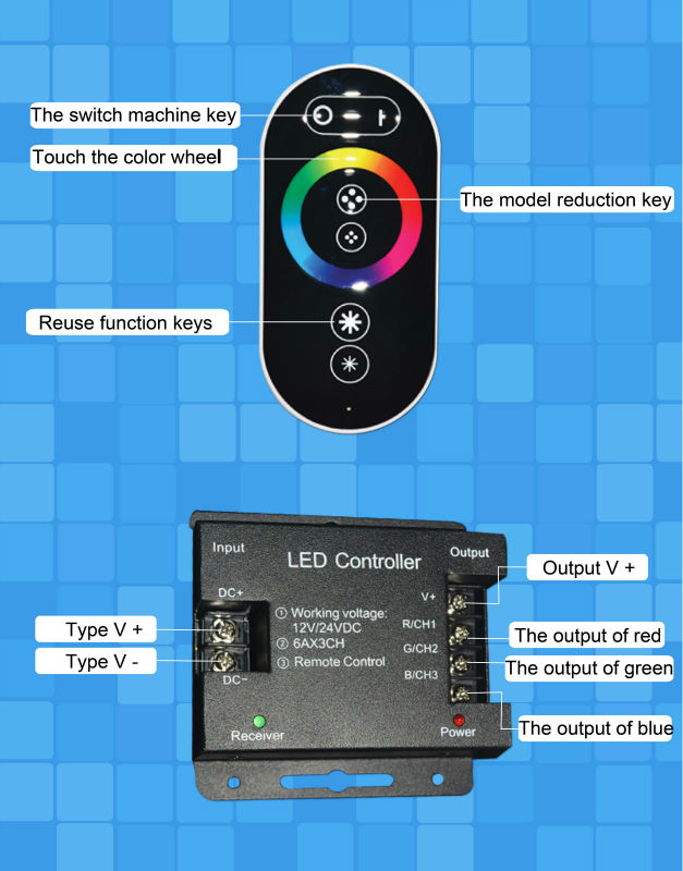 DC12-24V-6A-2CH-LED-RF-Touch-Dimmer-Remote-Controller-for-Single-Color-Strip-Light-1155849