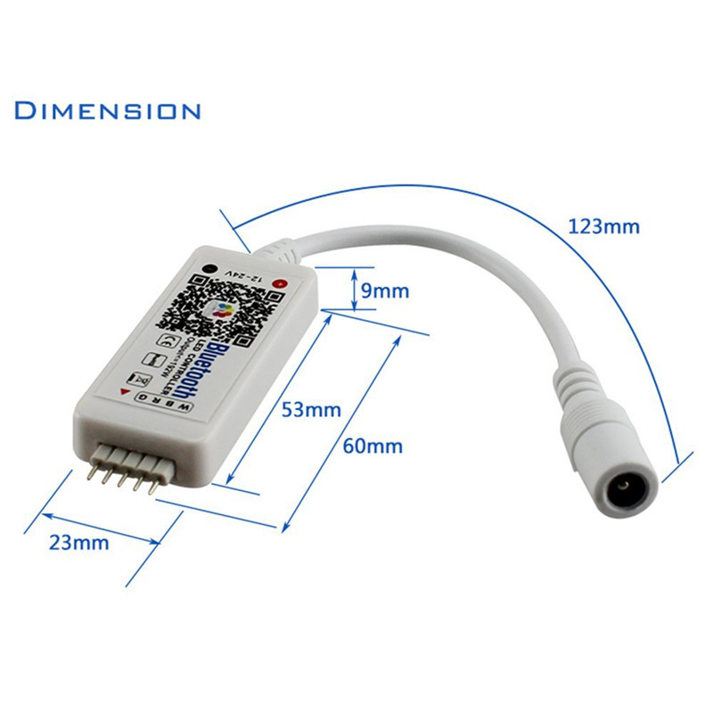 DC9-12V-Mini-WiFi-RGBW-LED-Strip-Controller--24-Keys-IR-Remote-Control-Work-With-Alexa-Google-Home-1633497