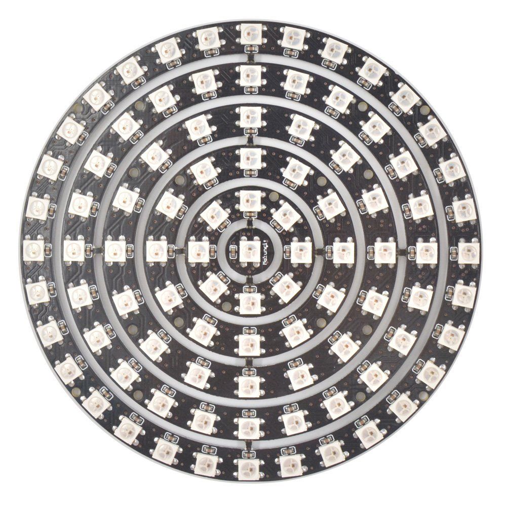 LUSTREON-WS2812B-5050-SMD-RGB-RGBW-RGBWW-93LEDs-Ring-Light-Chip-Board-DC5V-1239427