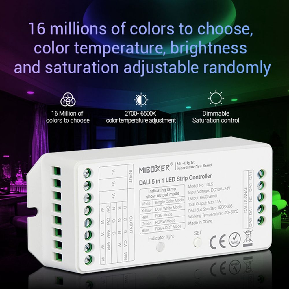 MiBOXER-DL5-5-IN-1-LED-Strip-Controller-Common-Anode-Compatible-with-remote-controlDALI-Bus-Power-Su-1704279