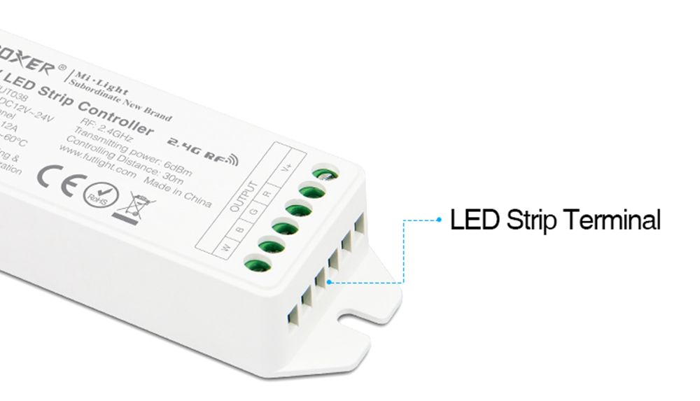 MiBOXER-FUT038-Upgraded-RGBW-LED-Strip-Controller-DC12V-24V-Compatible-with-APPRF-RemoteThird-Party--1705319