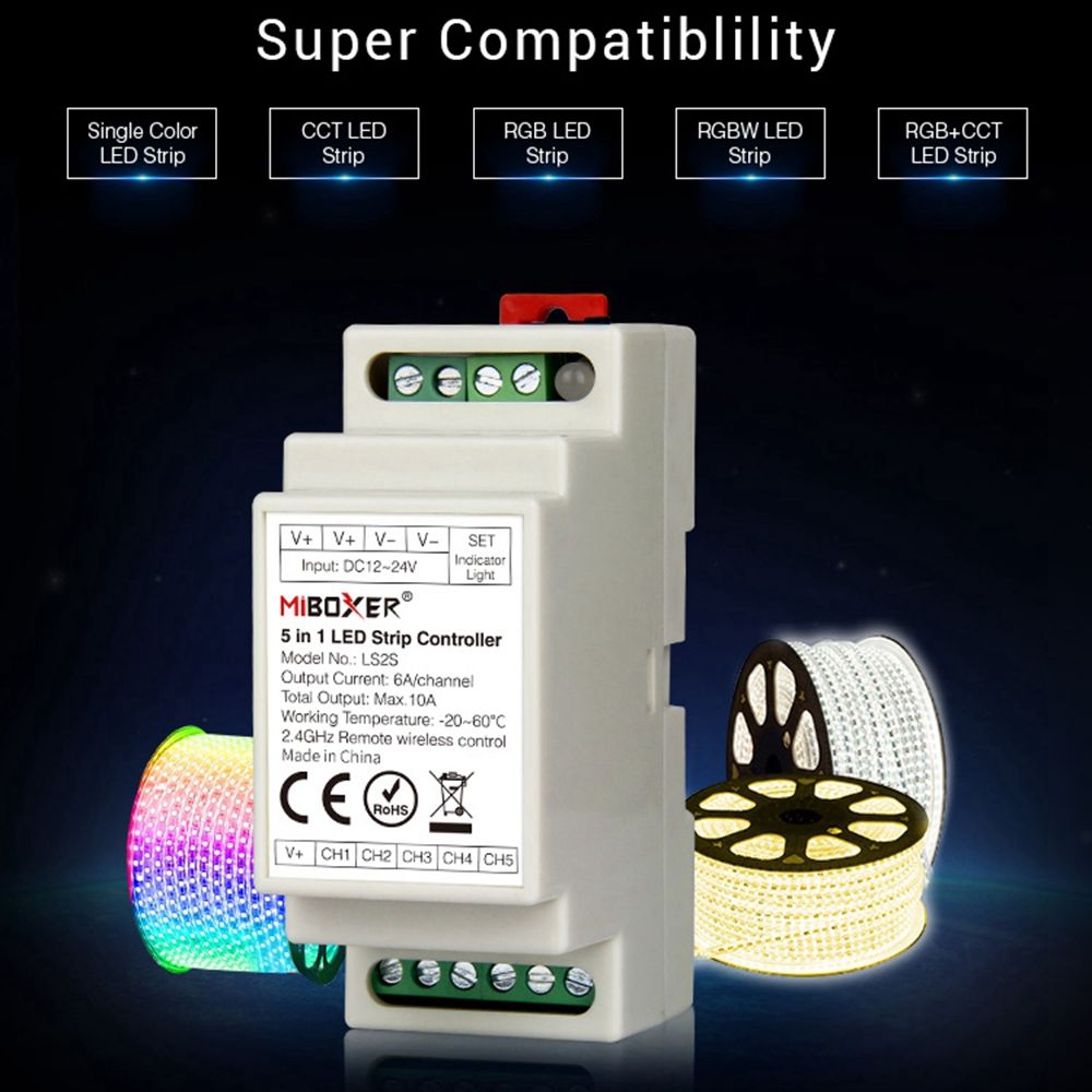 MiBoxer-DC12V-24V-LS2S-5-in-1-LED-Controller-DIN-Rail-for-Single-Color-RGB-RGBW-RGBCCT-Strip-Light-1705361