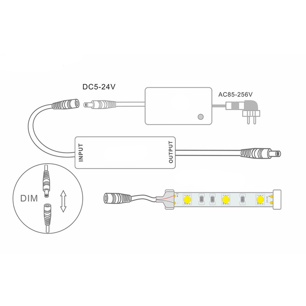 Mini-3Keys-Button-IR-LED-Dimmer-Controller14Keys-Remote-Control-for-Single-Color-Strip-Light-DC5-24V-1537114