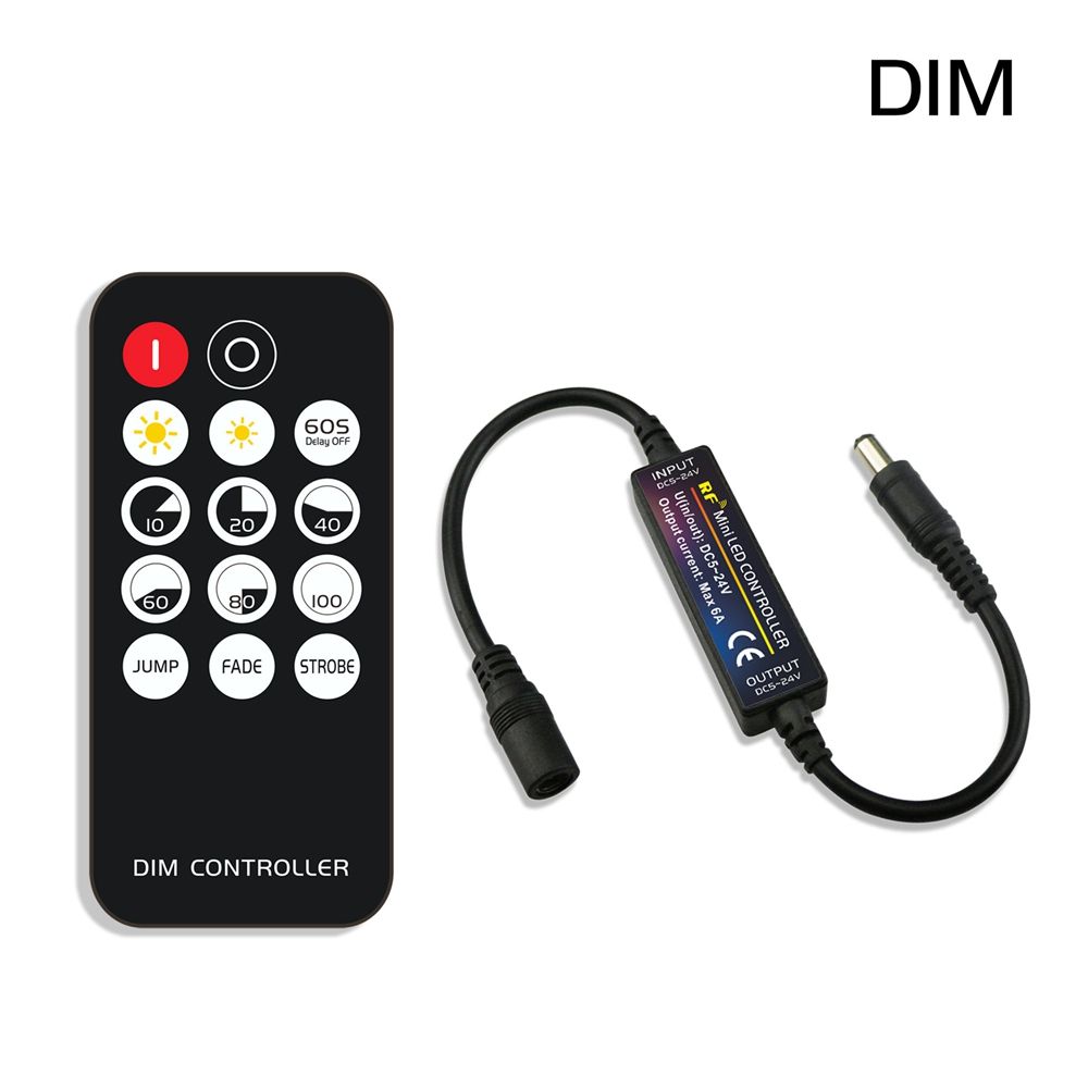 Mini-DC-Connector-LED-Dimmer-Controller14Keys-RF-Remote-Control-for-Single-Color-Strip-Light-1536881