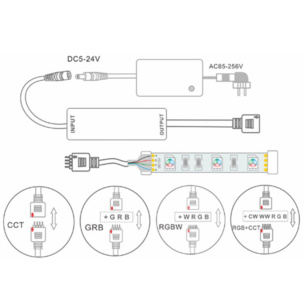 Mini-DC5V-24V-RGBW-LED-Dimmer-Controller-Wireless-touch-RF-Remote-Control-for-3528-5050-Strip-Light-1536525
