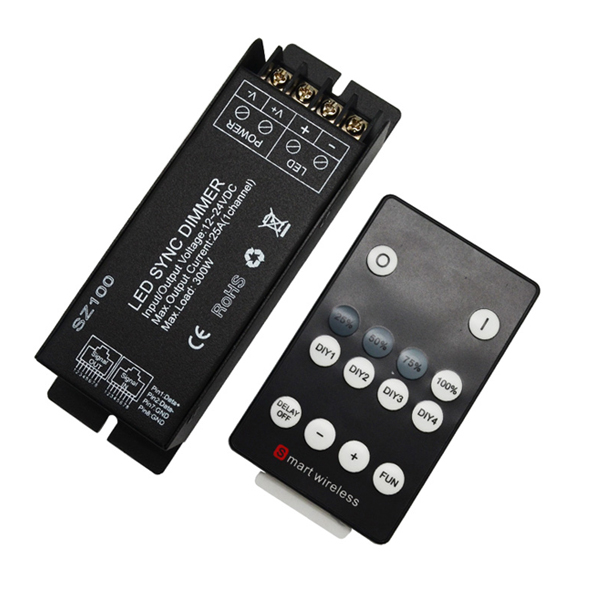 RF-Wireless-Remote-LED-DIY-Controller-Dimmer-1-Channel-25A-DC12V-24V-For-Single-Strip-Light-Lamp-1061075