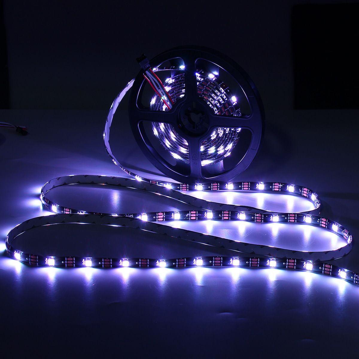 05M1M2M3M4M5M-DC5V-USB-RGB-5050-WS2812-Waterproof-LED-TV-Back-Strip-LightRemote-Control-Kit-1259156