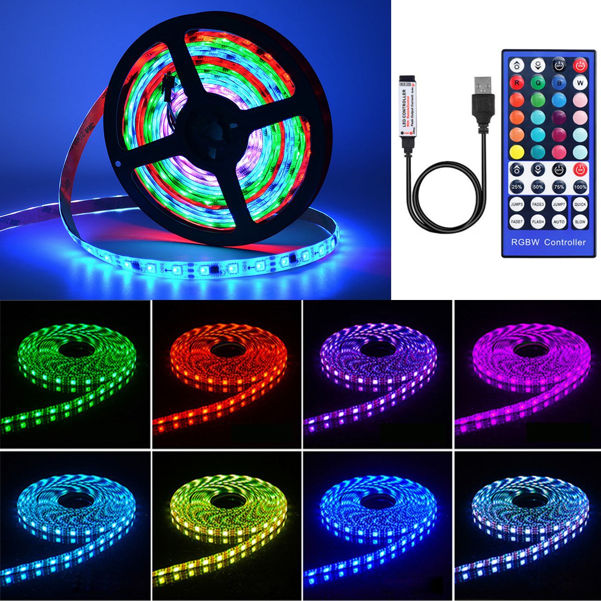 1-5M-5050-RGB-USB-LED-Strip-Light-Colour-Changing--44-Keys-IR-Remote-Control-Christmas-Decorations-L-1712885