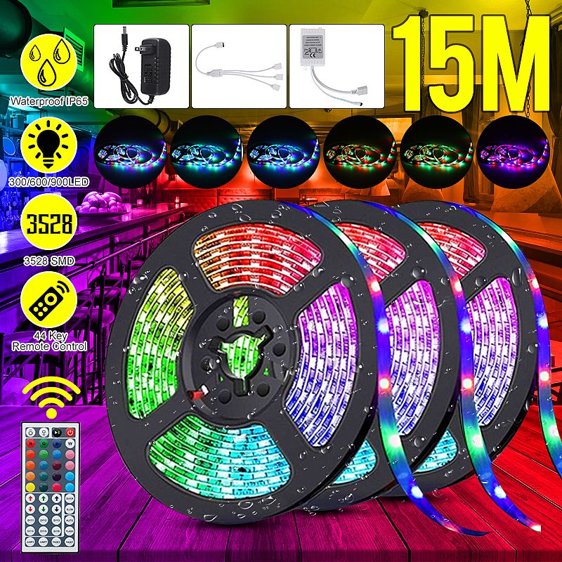 1015M-RGB-LED-Light-Strip-Remote-Control-w-IR-Controller-Home-Stairs-Ceiling-1768516