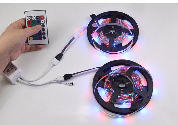 10M-SMD2835-Non-Waterproof-600-LED-RGB-Strip-Flexible-Tape-Light-Kit--24-Keys-Controller-DC12V-1107633