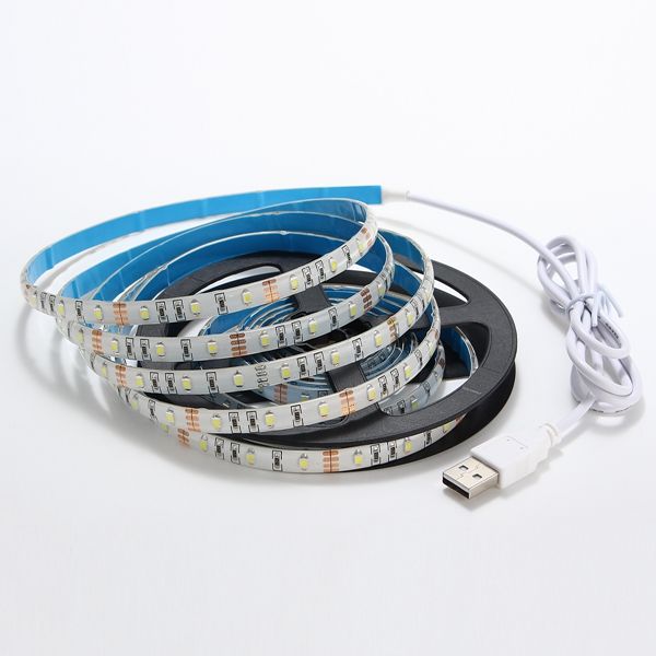 1M-Waterproof-USB-SMD3528-TV-Background-Computer-LED-Strip-Tape-Flexible-Light-DC5V-1102996