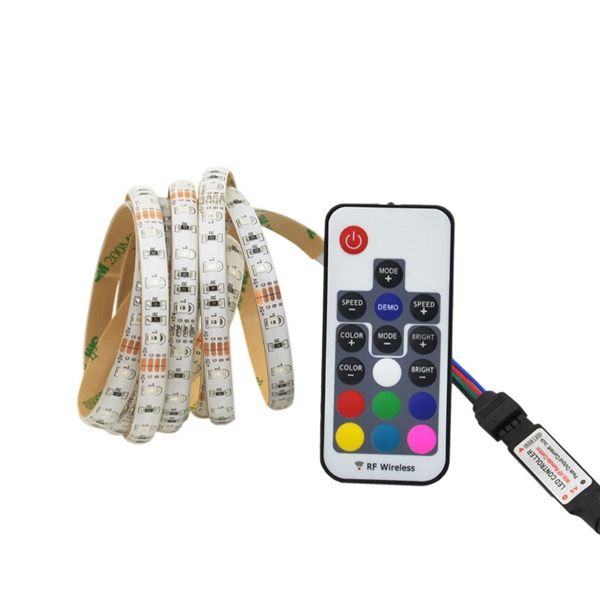 2M-3M-5M-USB-SMD-2835-RGB-TV-Background-Lighting-Kit-Strip-Light-With-17Keys-RF-Remote-DC5V-1154770