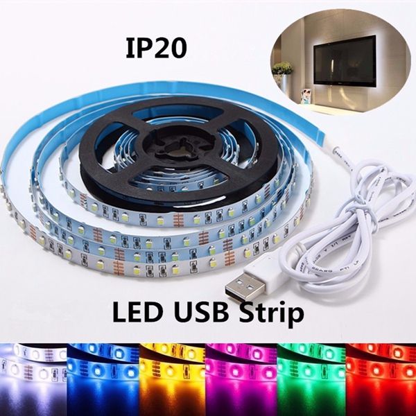 2M-Non-Waterproof-USB-SMD3528-TV-Background-Computer-LED-Strip-Tape-Flexible-Light-DC5V-1102997