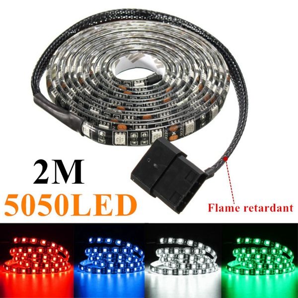 2M-Waterproof-5050-LED-Flexible-Strip-Background-Light-PC-Computer-Case-DC12V-1083800