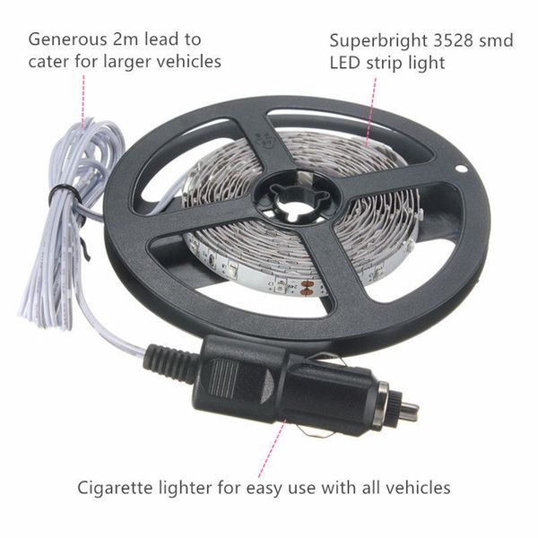 3M-300-SMD-3528-LED-Flexible-Strip-Light-Cigarette-Charger-Cars-Trucks-Dashboards-Decor-DC12V-1051545