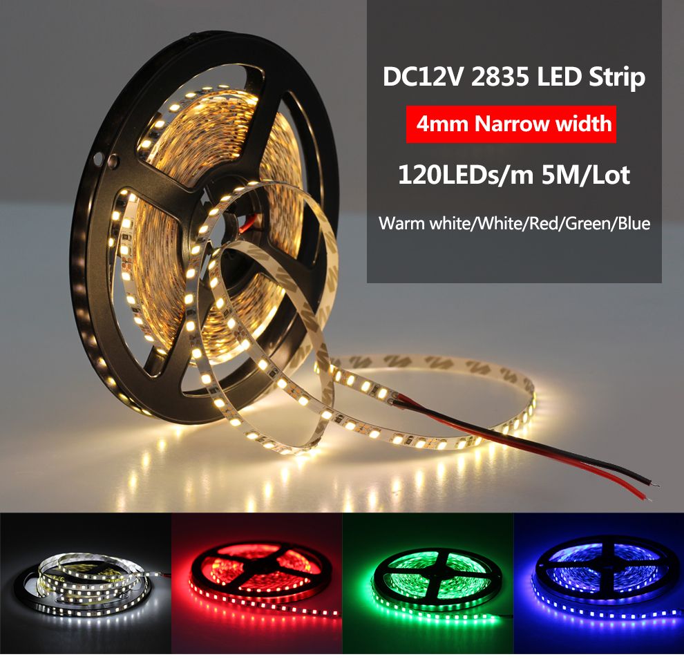 4mm-Narrow-Width-DC12V-5M-2835-Flexible-LED-Strip-Light-Non-Waterproof-for-Home-Indoor-Bed-Decor-1588852