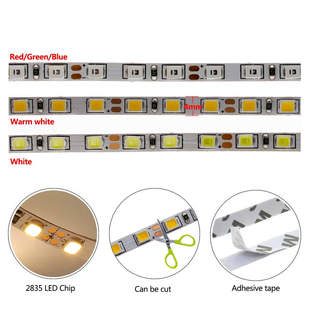 4mm-Narrow-Width-DC12V-5M-2835-Flexible-LED-Strip-Light-Non-Waterproof-for-Home-Indoor-Bed-Decor-1588852