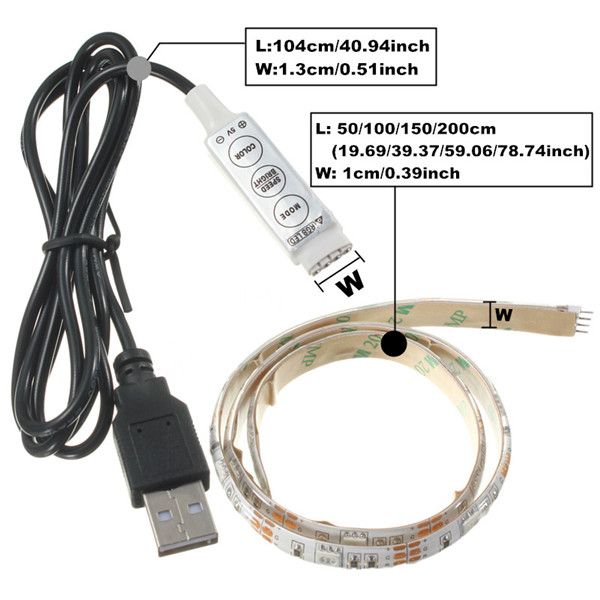 50cm100cm150cm200cm-LED-5050-Waterproof-IP65-RGB-USB-LED-Strip-Light-DC-5V-1000891