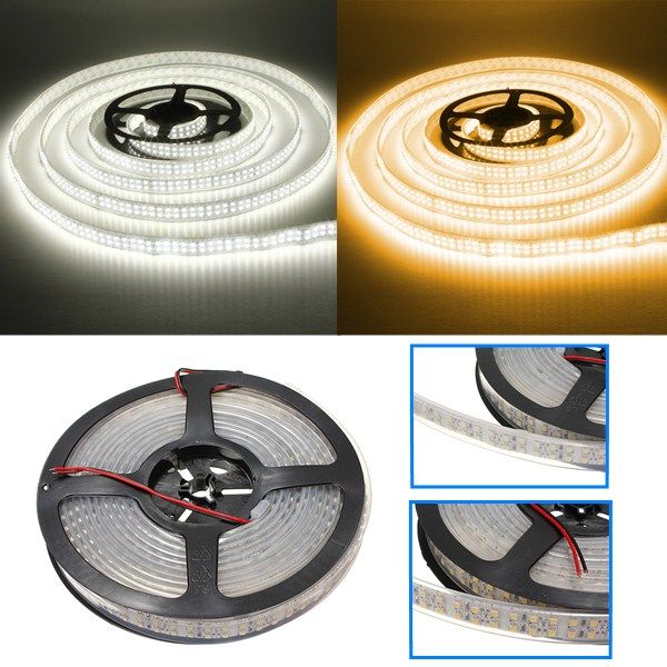 5M-120W-DC12V-Double-Row-3528-SMD-1200-LED-WhiteWarm-White-Waterproof-Flexible-Strip-light-1039380