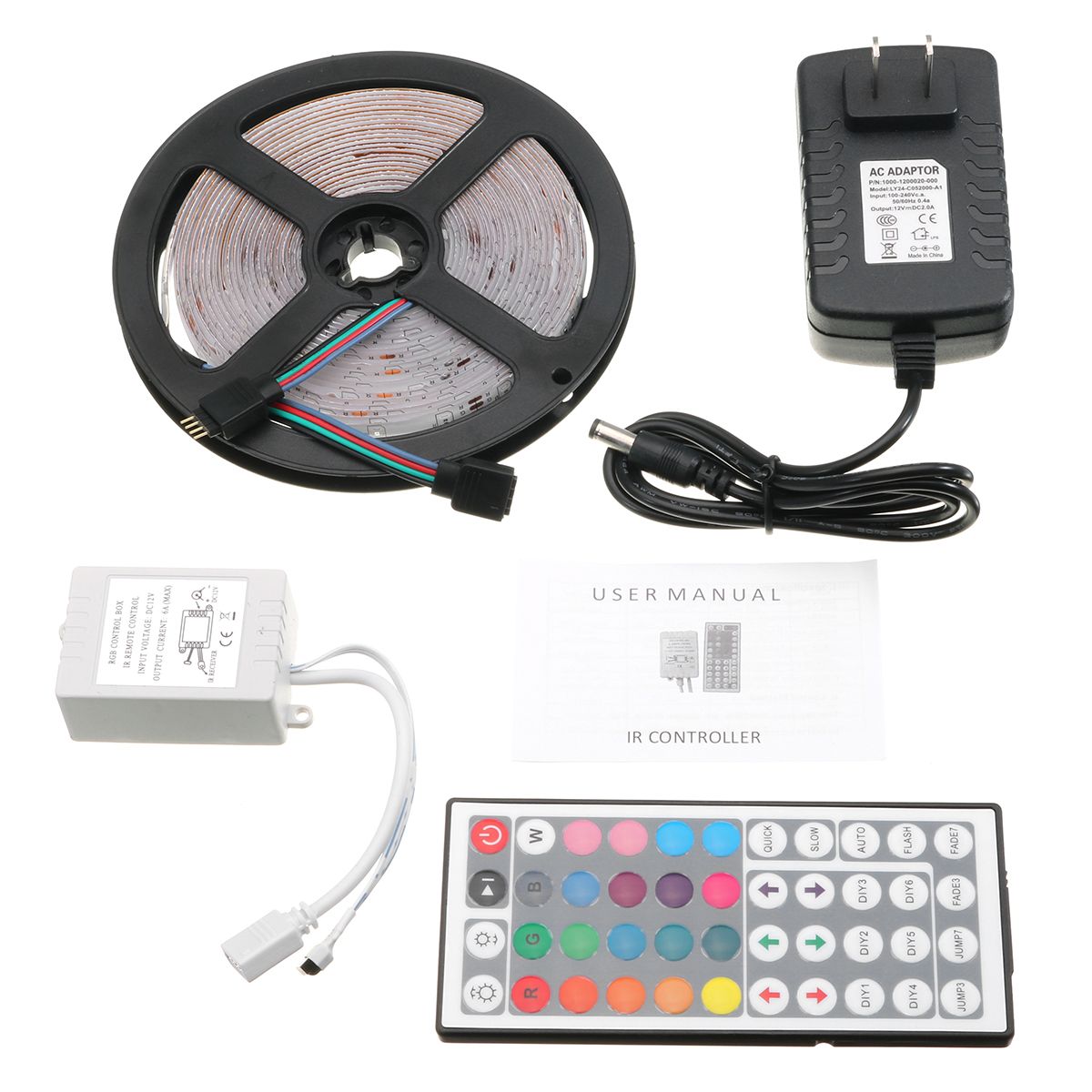 5M-24W-Waterproof-3528SMD-RGB-LED-Strip-Lights--44-Keys-Remote-Control-US-EU-Power-Adapter-DC12V-1277798