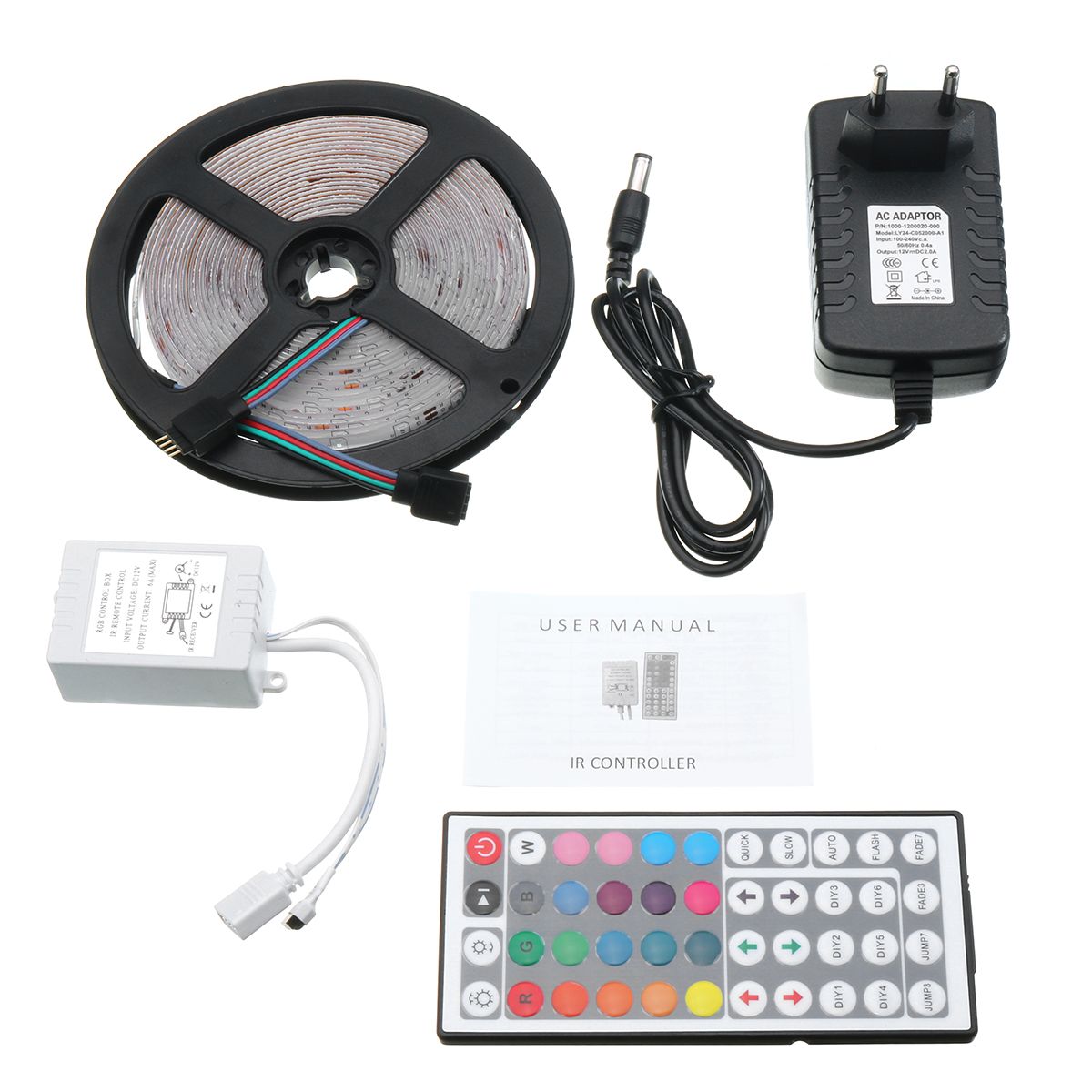 5M-24W-Waterproof-3528SMD-RGB-LED-Strip-Lights--44-Keys-Remote-Control-US-EU-Power-Adapter-DC12V-1277798