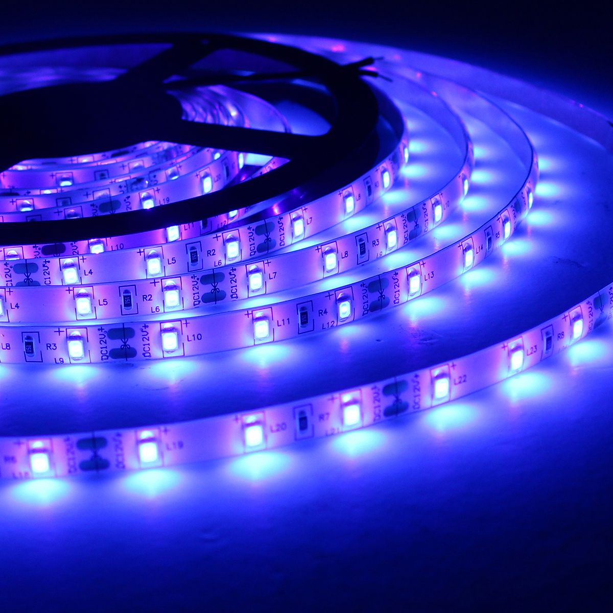 5M-3528SMD-Non-waterproof-UV-Purple-LED-Strip-Light-with-DC-Connector-DC12V-1309461