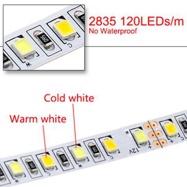 5M-4-Pins-SMD2835-Non-Waterproof-Double-Color-Warm-White-Pure-White-LED-Strip-Light-DC12V-1196308