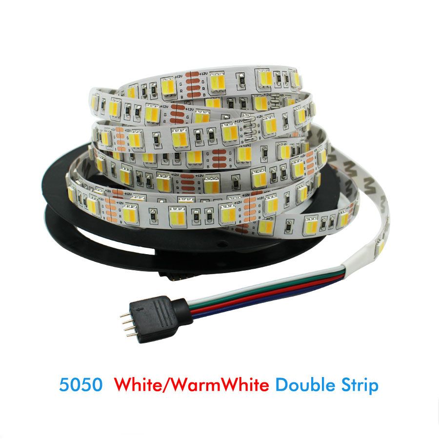 5M-5050-SMD-Double-Color-Temperature-Adjustable-White-Warm-White-Non-waterproof-LED-Flexible-Strip-L-1155682