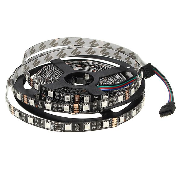 5M-72W-Black-PCB-SMD-5050-Non-Waterproof-RGB-300-LED-Strip-Light-Lamp-For-Decor-Lighting-DC-12V-1085640