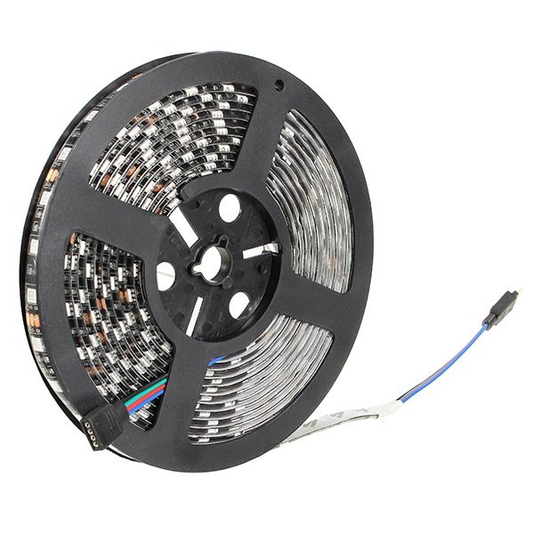 5M-72W-Black-PCB-SMD-5050-Waterproof-IP65-RGB-300-LED-Strip-Light-Lamp-For-Decor-Lighting-DC-12V-1085639