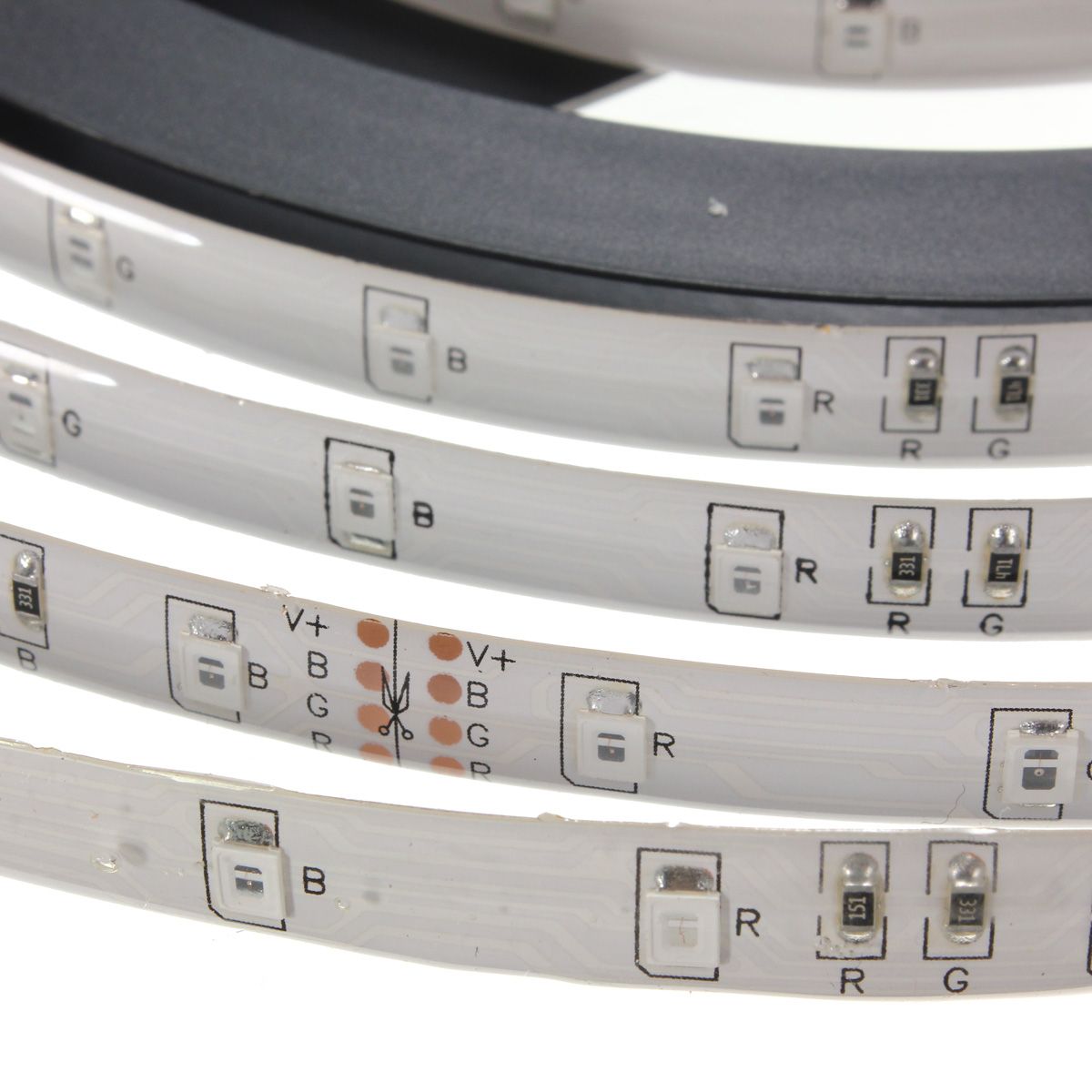 5M-SMD2835-Waterproof-300-LED-RGB-Flexible-Strip-Light--Mini-24-Keys-IR-Remote-Controller-DC12V-1120045