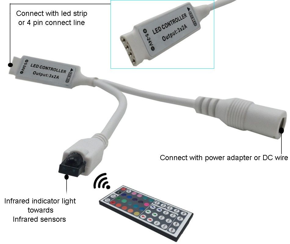 5M-SMD3528-Non-waterproof-RGB-300-LED-Strip-Light-Flexible-String-Lamp--44-Keys-Controller-DC12V-1105633
