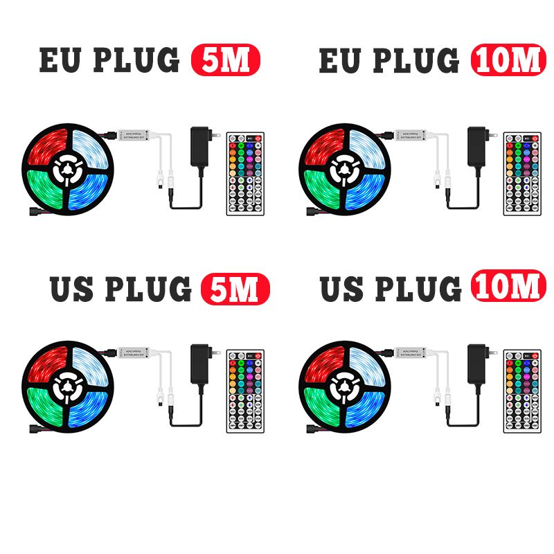5M10M-Waterproof-String-Light-5V-USB-Tape-Strip-Lamp-RGB-20-Colors--IR-Remote-1763834