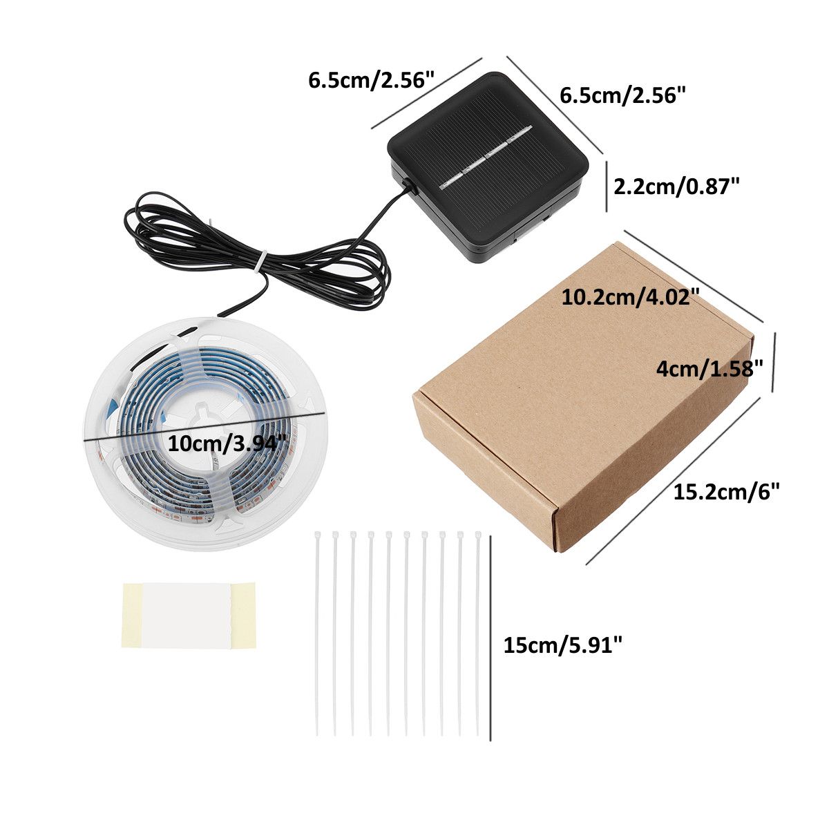 Basketball-Hoop-Sensor-Activated-RGB-45-LED-Solar-Strip-Light-8-Flash-Modes-Lamp-1685472