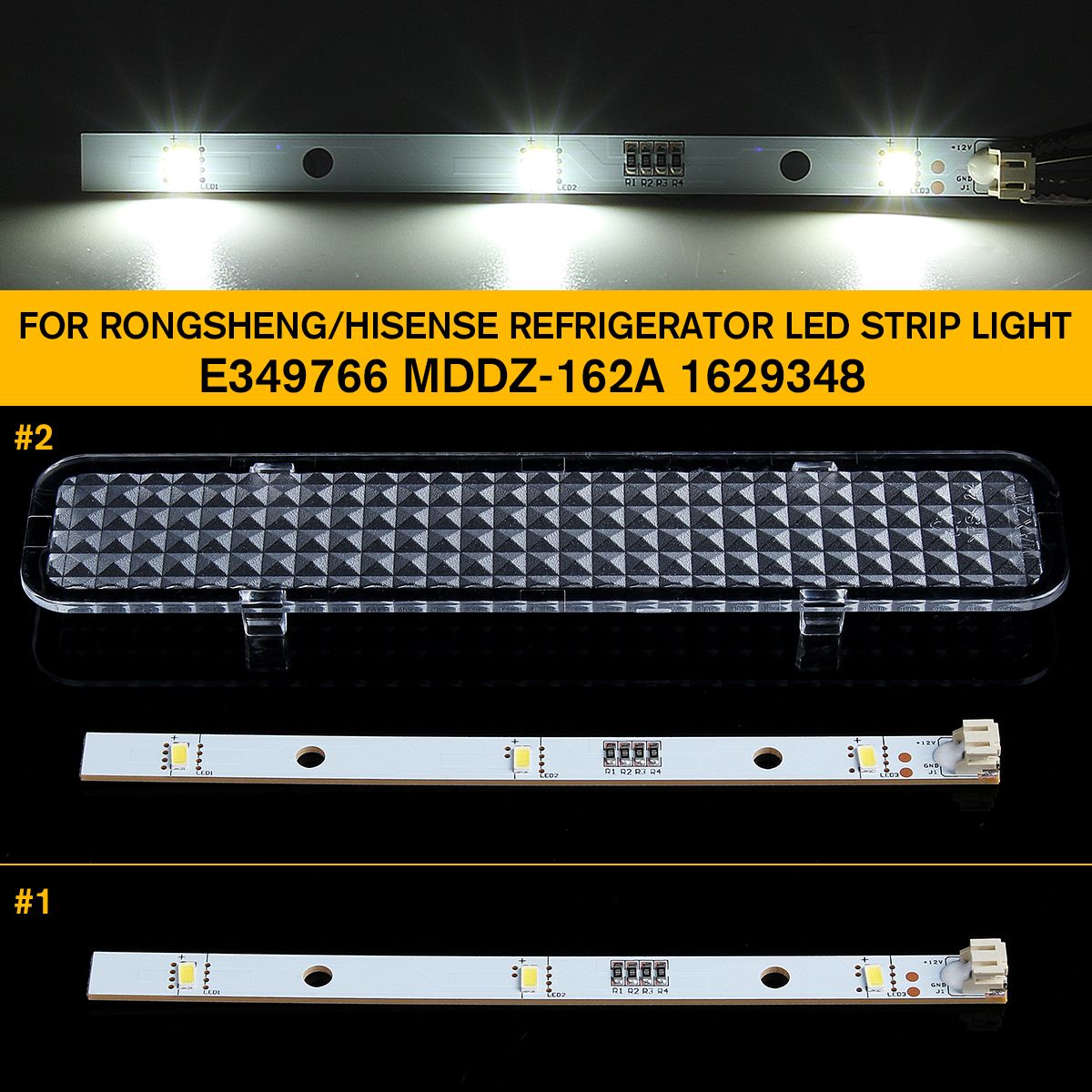 DC12V-2W-LED-Strip-Light-for-RongshengHisense-Refrigerator-E349766-MDDZ-162A-1629348-1629234