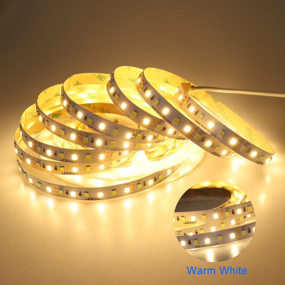 DC12V-5M-72W-SMD2835-CCT-Non-waterproof-Warm-WhitePure-White-Dual-Color-Flexible-600LED-Strip-Light-1332971