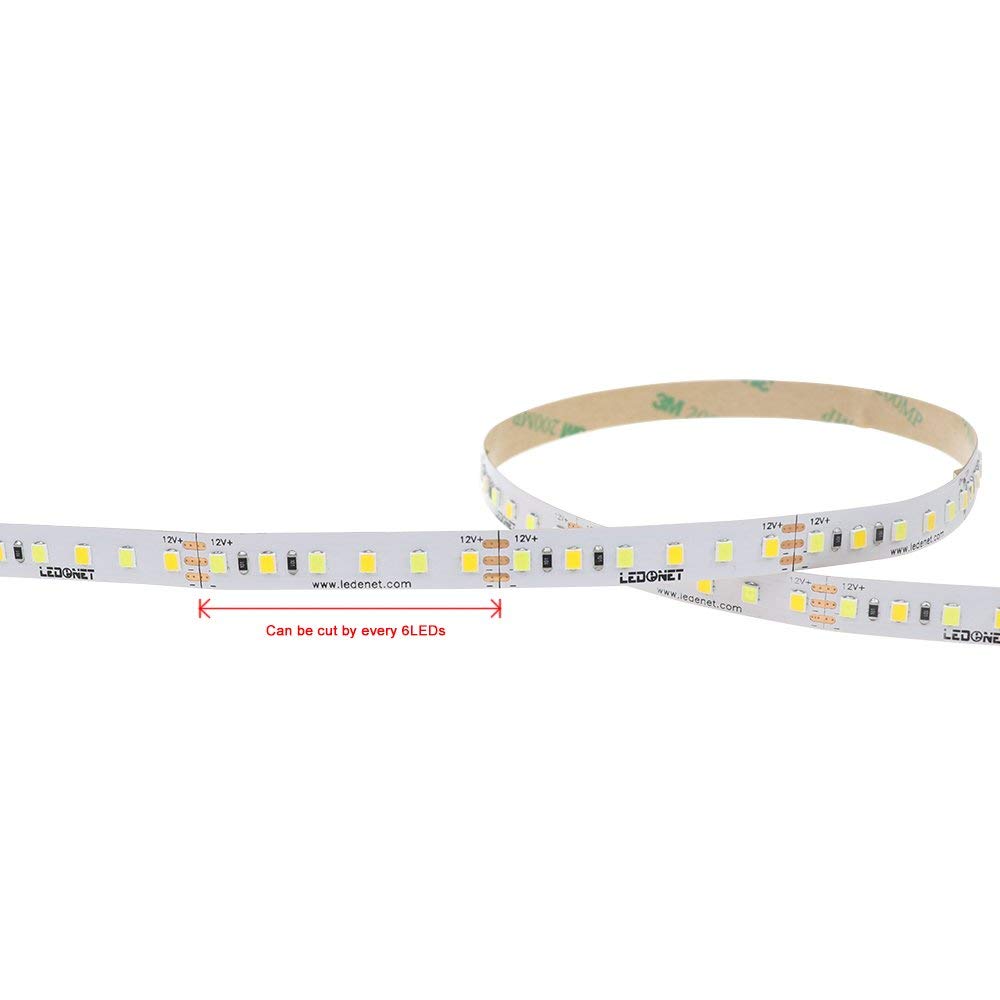 DC12V-5M-72W-SMD2835-CCT-Non-waterproof-Warm-WhitePure-White-Dual-Color-Flexible-600LED-Strip-Light-1332971