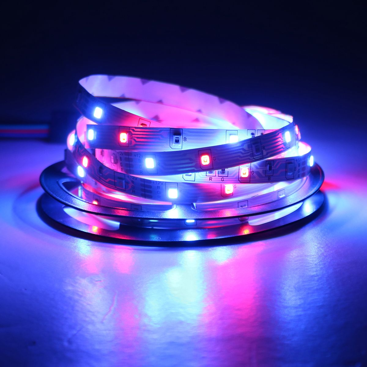 DC12V-5M-Non-waterproof-3528SMD-RGB-LED-Strip-Lights-US-EU-Power-Adapter--24-Keys-Remote-Control-1277879