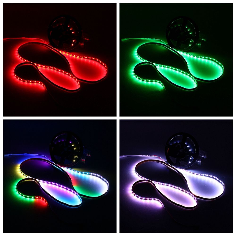 DC5V-1M-2M-12W-24W-WS2812-IC-SMD5050-Module-Bead-Tilt-45deg-Non-waterproof-RGB-LED-Strip-Light-1330414