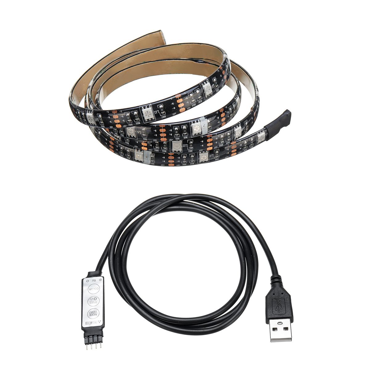 DC5V-USB-Powered-SMD5050-RGB-Color-Change-LED-Strip-Light--Computer-TV-Backlight-Kit-1343815