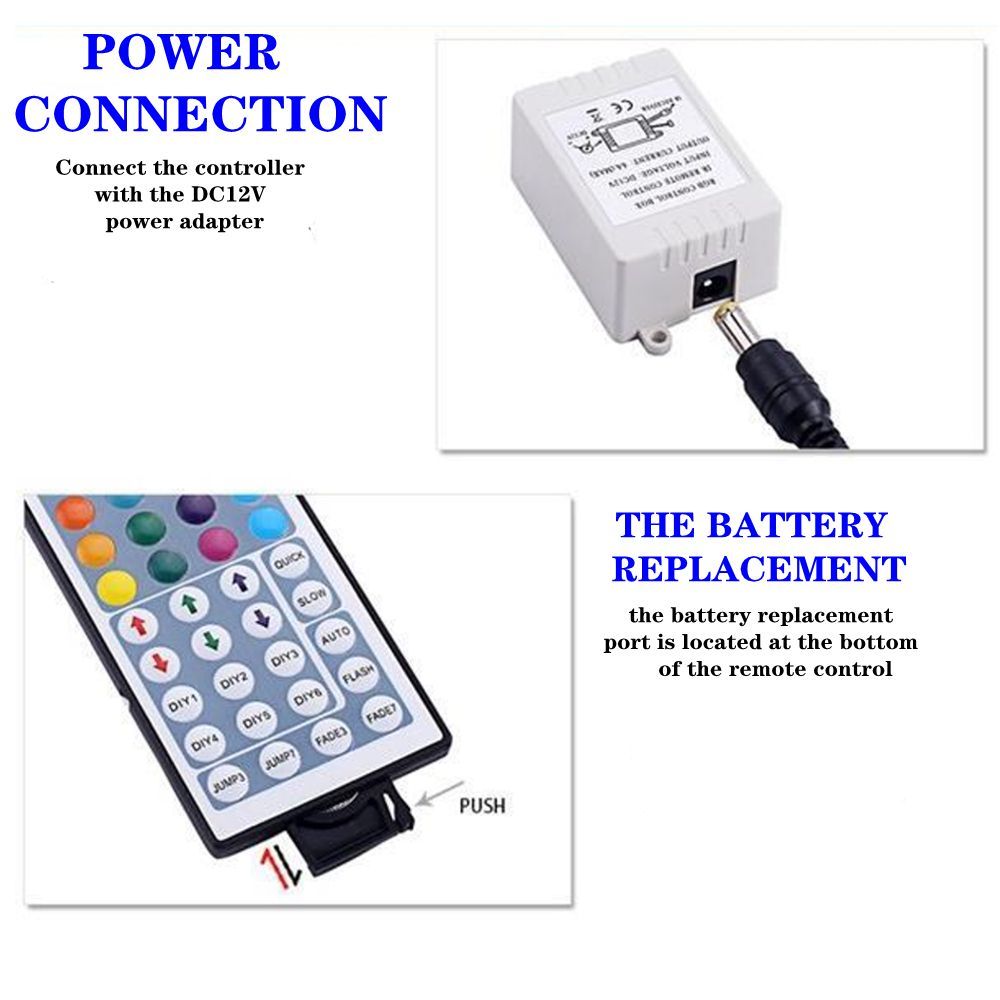 LED-Strip-Non-Waterproof-2A-Power-Supply-101520m-Double-Sided-35-Copper-12V-44-key-Optional-Plug-Mul-1768683