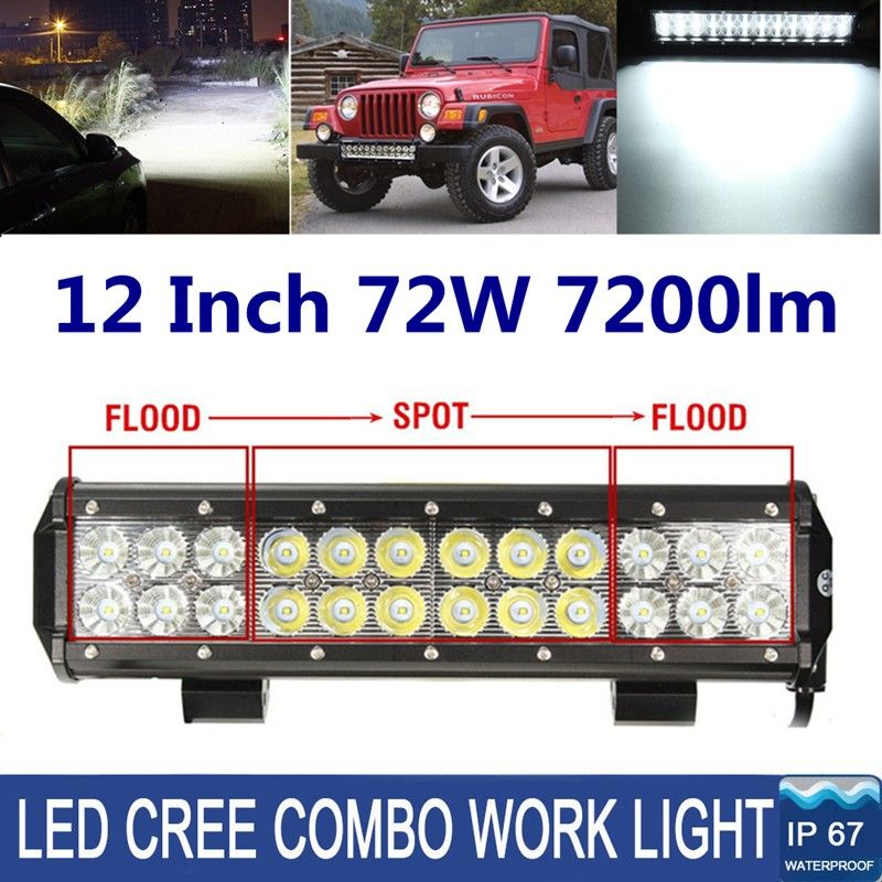 12Inch-72W-LED-Work-Light-Bar-Spot-Flood-Combo-Beam-6000K-for-Off-Road-4X4-ATV-4WD-UTE-1013673