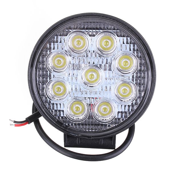 27W-Car-9LED-Round-Work-Light-Bright-Lamp-White-For-Camp-Truck-ATV-957197