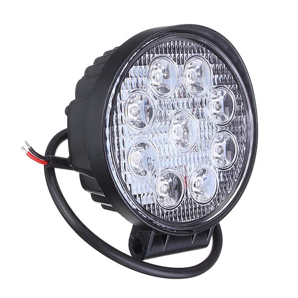 27W-Car-9LED-Round-Work-Light-Bright-Lamp-White-For-Camp-Truck-ATV-957197