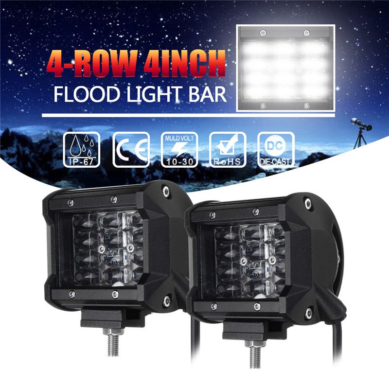 2pcs-4-ROW-4inch-3030-12LED-Work-Light-36W-2880LM-Floodlight-Beam-Fog-Lamp-6000K-1617070